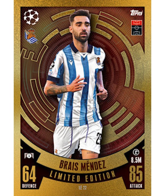 Topps Match Attax Champions League 2023/2024 Limited Edition Brais Méndez (Real Sociedad de Fútbol)